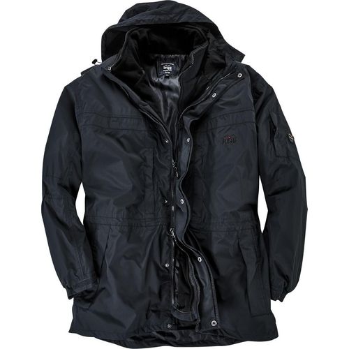 Brigg Übergrößen 3in1 Funktions-Winterjacke schwarz, Größe:4XL