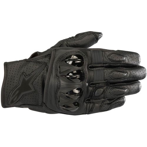 Alpinestars Celer V2 perforierte Motorrad Handschuhe, schwarz, S