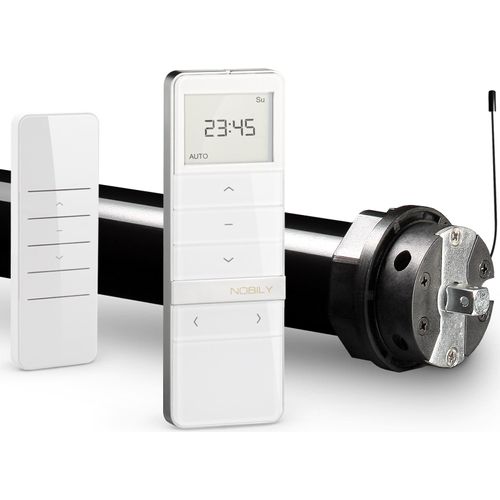 Profi-Set PRE5 Funk Rolladenmotor 40Nm/90Kg Zugkraft inkl. Timer Handsender Rolladen Motor Rolladenantrieb Funkmotor für Rollladen Rollladen