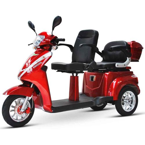 ECO ENGEL 503 Rot, 25 km/h Li-io 30 AH Doppelsitzer Seniorenmobil Elektromobil