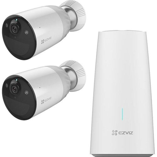 EZVIZ BC1-B2 - Video-Überwachungssystem mit 2 akkubetriebenen FULL HD WLAN-Überwachungskameras