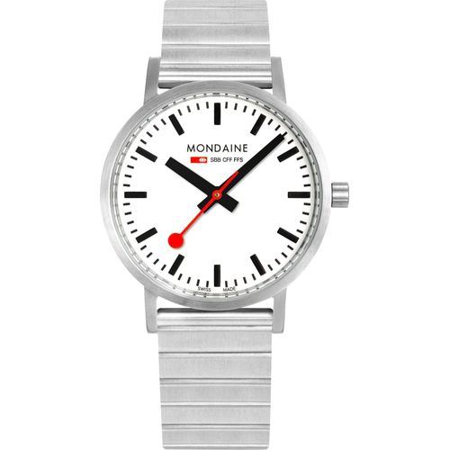 Mondaine Herren Uhr Classic Armbanduhr 40 mm A660.30360.16SBJ Edelstahl