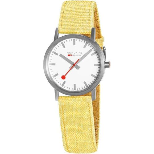 Mondaine Damen Uhr Classic Armbanduhr 30 mm A658.30323.17SBE Textil