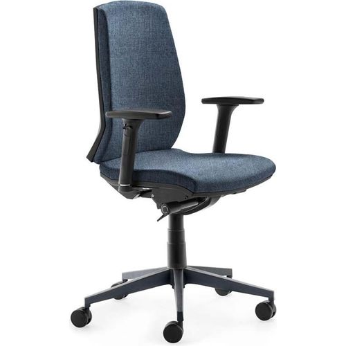 Drehstuhl myCONTRACT LINE mit verstellbaren Armlehnen Jeansblau