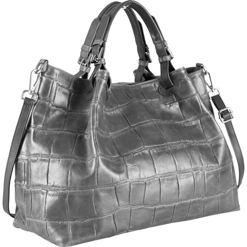 XL Ledertasche McBarth mit Kroko Prägung von collezione alessandro