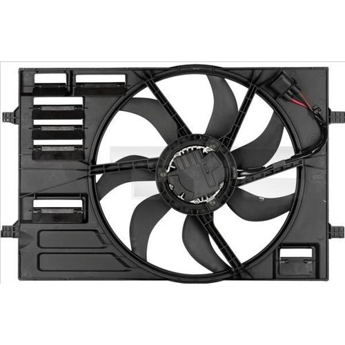 Kühlerlüfter von TYC Ø 445 mm (837-0055) Lüfter Kühlung Kühlerventilator, Kühlerventilator, Kühlerlüfter, Wasserkühler, Motorkühler