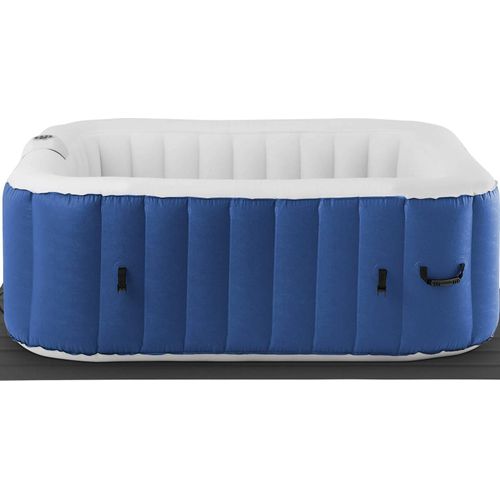Uniprodo Whirlpool aufblasbar - 900 l - 6 Personen - 130 Düsen - dunkelblau/weiß