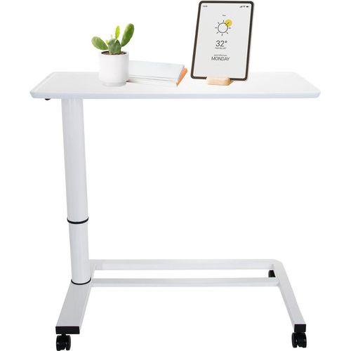 hjh OFFICE Stehschreibtisch STAND II Sitz-Steh Schreibtisch höhenverstellbar, Stehpult Laptoptisch für Zuhause & Büro, Höhe 67.0 - 107.0 cm