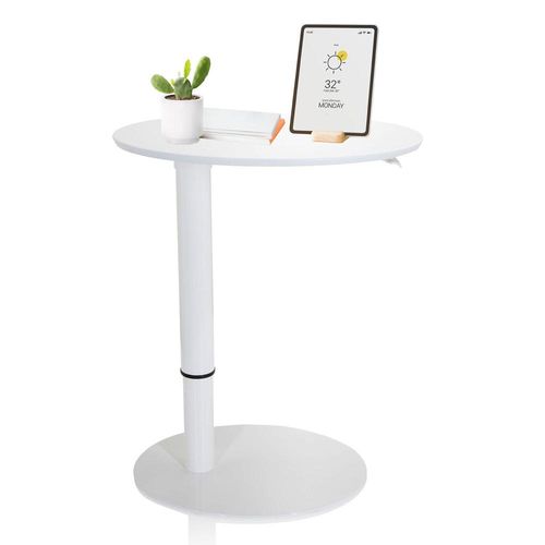 hjh OFFICE Stehschreibtisch STAND III Sitz-Steh Schreibtisch höhenverstellbar, Stehpult Laptoptisch für Zuhause & Büro, Höhe 64.0 - 104.5 cm