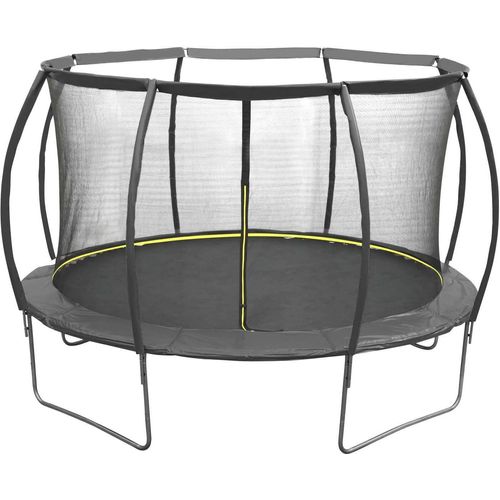 Garten Trampolin schwarz 3,66 Meter 12FT mit Sicherheitsnetz