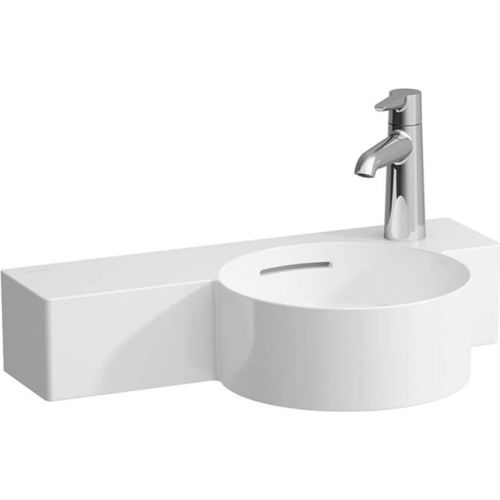 Laufen Val Wastafel 55x31,5x15,5 cm m/overloop 1 krgat rechts Wit
