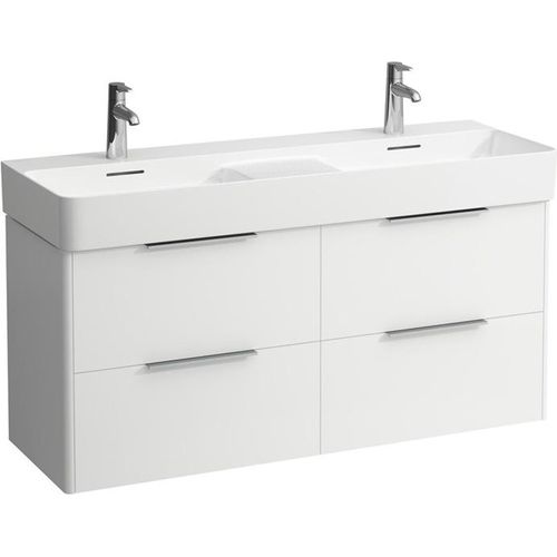 Laufen Base Wastafelonderkast 117,9x39,1x51,5 cm met 4 la Mat Wit