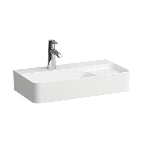 Laufen Val Wastafel 60x31x15,5 cm m/overloop z/kraangat rechts Mat Wit