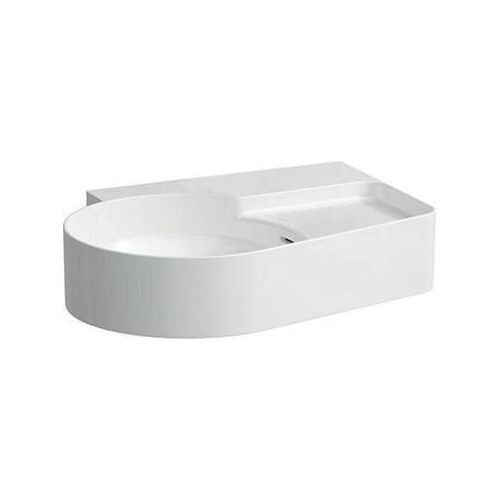 Laufen Val Wastafel 53x40x15,5 cm m/overloop z/kraangat rechts Wit