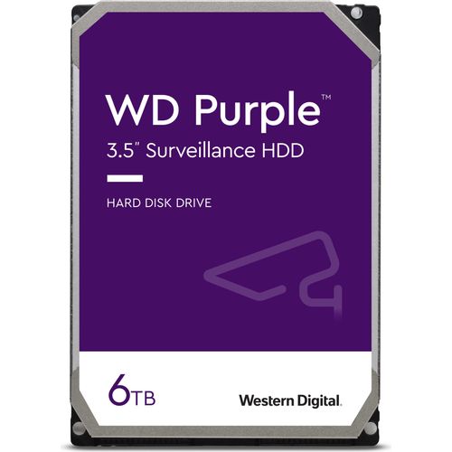 WD Purple™-Festplatte für Überwachungssysteme 6 TB, 3.5 Zoll, SATA 6 Gbit/s