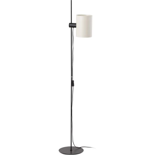 Stehleuchte GUADALUPE E27 15W Stahl mattschwarz, Beige L:25cm H:150cm