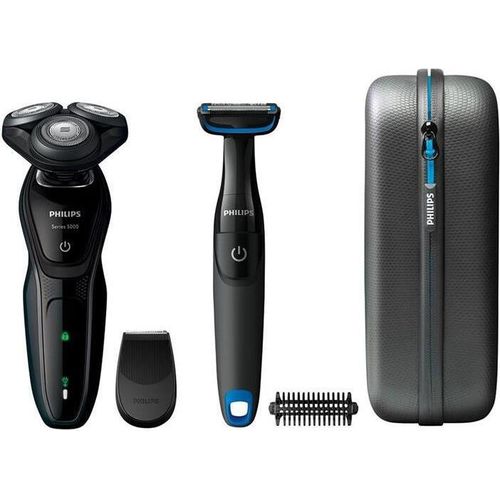 PHILIPS Rotationsrasierer AquaTouch + Bodygroom S5082/64 Rasierer