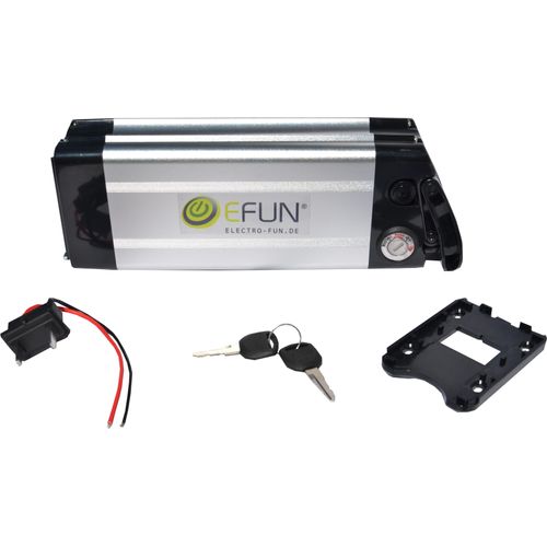 Akku Lithium Ionen 36 Volt 10 Ah SILVER FISH E-Bike E-FUN