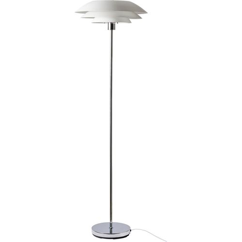 Stehlampe Stehleuchte Standleuchte standlampe Bodenlampe Leseleuchte Innenbeleuchtung DL45 weiß Chrom
