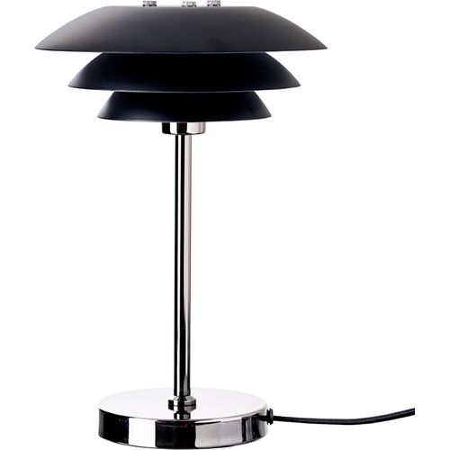 Tischlampe, Tischleuchte, Nachttischlampe, Schreibtischlampe, LED Leselampe, DL20 schwarz/chrom