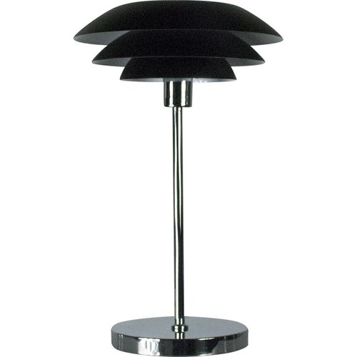 Tischlampe, Tischleuchte, Nachttischlampe, Schreibtischlampe, LED Leselampe, DL31 schwarz/chrom