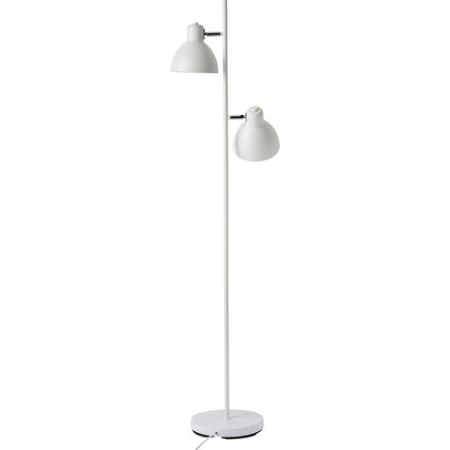 Stehlampe Stehleuchte Standleuchte standlampe Bodenlampe Leseleuchte Innenbeleuchtung Skagen 2 Schirme weiß