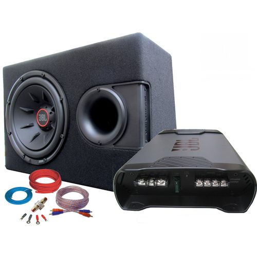 JBL Stage 1700 Watt Basspaket Subwoofer Verstärker Set Kabelset Komplettset
