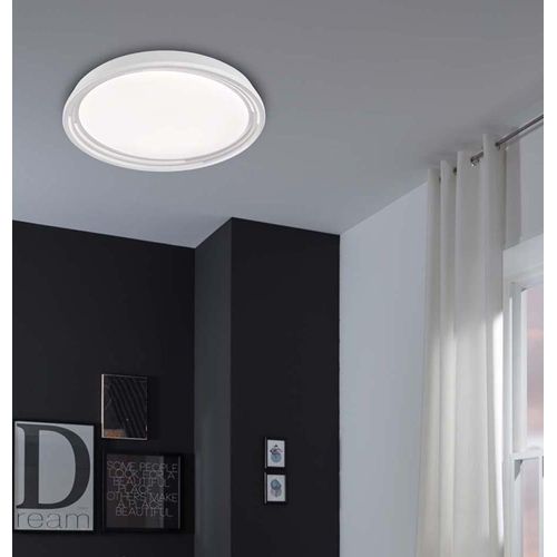 Fischer & Honsel Dua LED Deckenlampe 52cm 32W warmweiss dimmbar weiß 20808