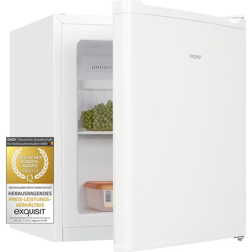 Exquisit Mini Gefrierschrank GB05-040E weissPV | 33 L Volumen | Energieeffizienzklasse E | Weiß