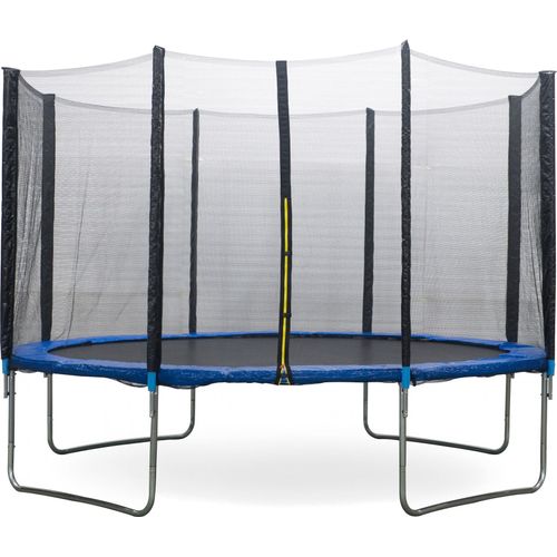 Trampolin 366 cm Gartentrampolin Kindertrampolin Outdoor Komplettset Set Blau