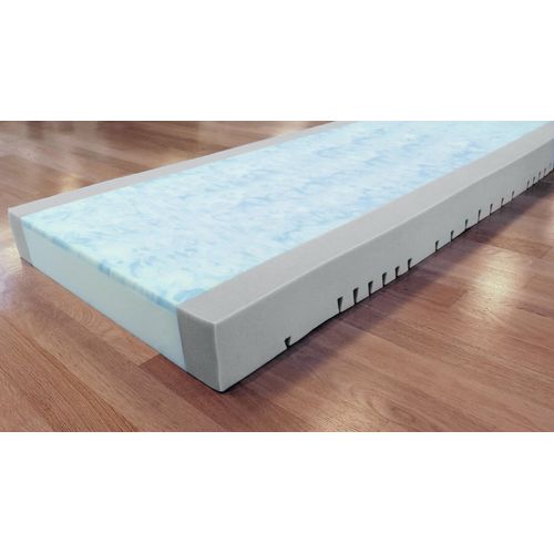 Burmeier Pflegebettmatratze Sky-Fit - 90x200 cm - hochwertige 2-Schicht-Matratze mit 2 cm Sky-therm®-Auflage & 12 cm Kaltschaum-Basis für Burmeier-Bett