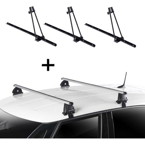 3x Fahrradträger ORION + Dachträger VDP EVO ALU kompatibel mit für Opel Astra K 5 Türer ab 2015
