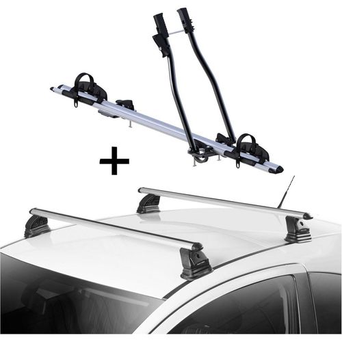 Fahrradträger SAGITTAR + Dachträger VDP EVO ALU kompatibel mit für Mercedes GLE Coupè (C292) 5 Türer 2015-2019