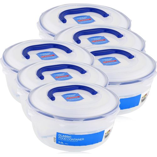 LocknLock Classic HSM948H Frischhaltedose 5L - Luft & Wasserdicht (6er Pack)
