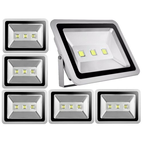6pcs 150W LED Fluter Außen Strahler Flutlicht,Greenmigo Kaltweiß Wasserdicht IP65 Super Helles Sicherheitsbeleuchtung für Garten,Hof,Lager,Platz,Plakatwand