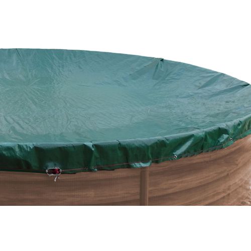 Poolplane 640 - 650 cm rund Poolabdeckung 180g/m² Sommer Winter Abdeckplane