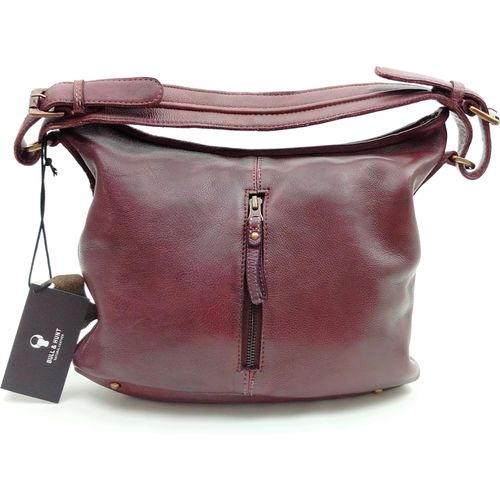 Bull & Hunt Ledertasche mit einem Henkel, Emilia, burgundy