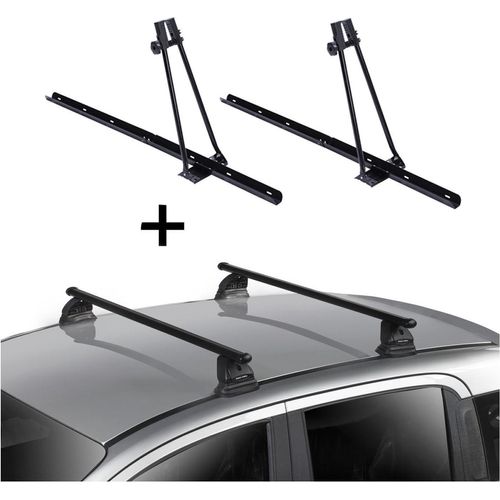 2x Fahrradträger ORION + Dachträger VDP EVO Stahl kompatibel mit für Mercedes GLE Coupè (C292) 5 Türer 2015-2019