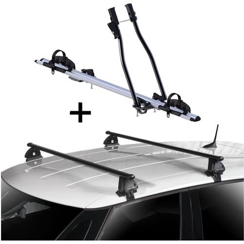 Fahrradträger SAGITTAR + Dachträger VDP EVO Stahl kompatibel mit für Opel Insignia A 4 Türer 2008-2017