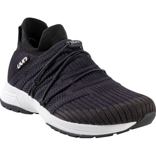 UYN Free Flow Tune Slip-on Sneaker aus Wolle Damen black/carbon 38