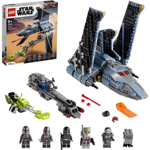 LEGO 75314 Star Wars Angriffsshuttle aus The Bad Batch, Bauset für Kinder ab 9 Jahren mit 5 Klon-Minifiguren und Gonk-Droiden