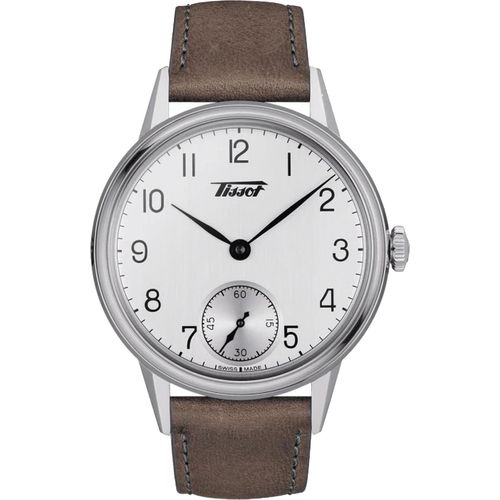 Tissot Herren Mechanische Uhr Tissot Herrenuhr Heritage Petite Seconde T1194051603701 Silber Onesize