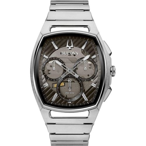 Chronograph Bulova Versilbert/Stahl Kollektion Curv - mann