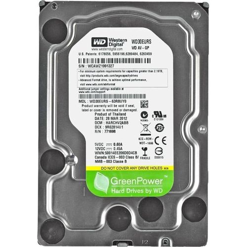 Western Digital WD30EURX 3TB SATA 3,5
