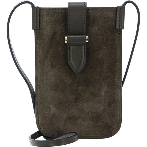 DECADENT Leder Handytasche Fiona Mobile Bag Suede Army grün