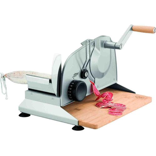 Ritter Allesschneider manuell amano 107001 Vollmetall mit Bambusbrett
