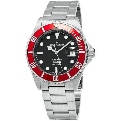 Revue Thommen 17571.2136 XL Diver Automatik schwarz rot silber Herren Uhr NEU