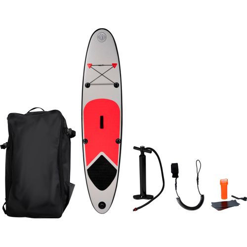MaxiMondo Surfbrett - Surfboard - Aufblasbar - 243x57x7cm - Max 100 Kilo - mit Tasche