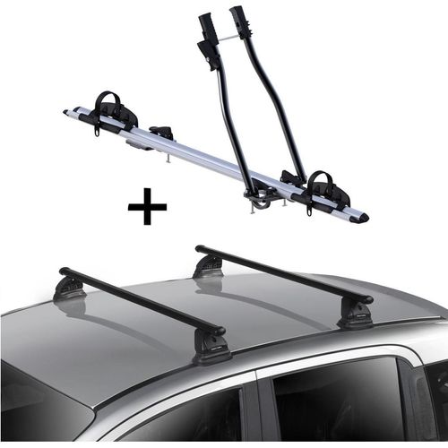 Fahrradträger SAGITTAR + Dachträger VDP EVO Stahl kompatibel mit Mazda 3 (BK) 4-5 Türer 2004-2009
