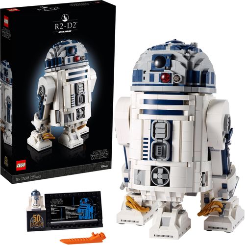 LEGO Star Wars R2-D2 Droiden-Set für Erwachsene, 2.413-teiliges Sammlermodell mit Luke Skywalkers Lichtschwert, Sammlerstück, Geschenk für Männer, Frauen, ihn oder sie 75308
